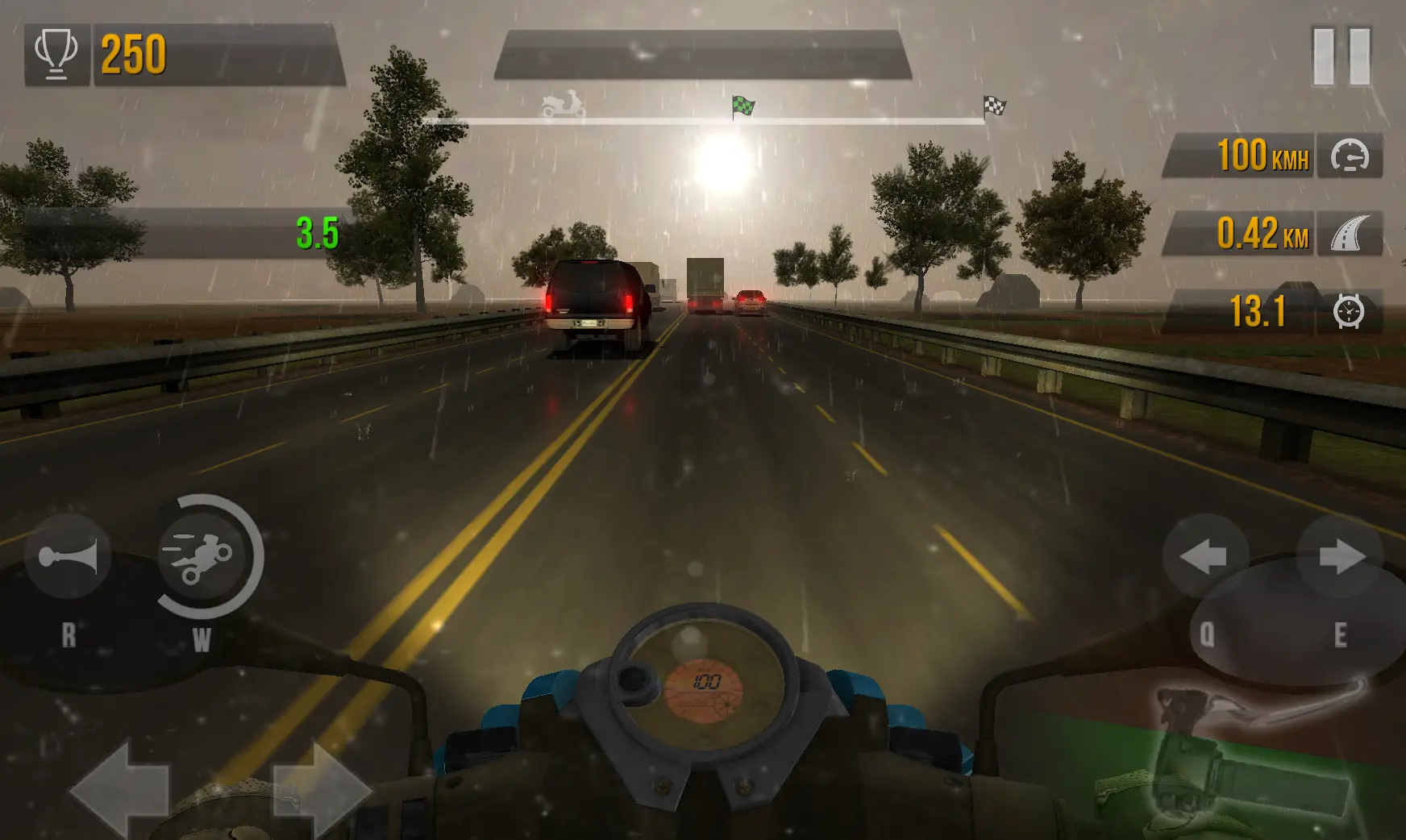 Traffic Rider Gameplay in Rain
